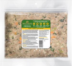 Freshly 1.75lb Turkey Rice Puppy back package